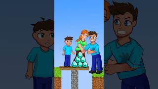 Tragic story of Bad Steve Dad What parent will you choose  Minecraft Animation shorts [upl. by Ateloj]