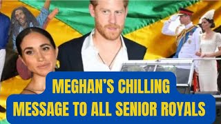 MEGHAN’S CHILLING MESSAGE TO ROYALS amp HER PERSONAL REQUEST SHOCK royal meghanandharry meghaN [upl. by Adnarram]