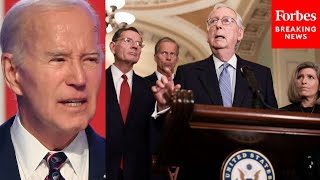 BREAKING NEWS Senate GOP Leaders Issue Blunt Warning To Biden About Border Government Funding [upl. by Yelsehc]