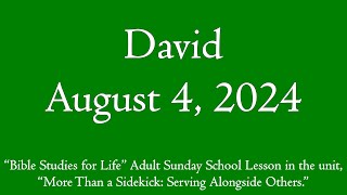 David  August 4 2024 PrepTalk [upl. by Oznofla]