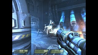 Quake 4 PC Gameplay  The Stream Protectors amp Makron Boss Fight and the Stroggification Process [upl. by Karlyn]