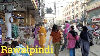 🇵🇰Pakistan Rawalpindi commercial walking tour 4k2023 [upl. by Kier219]