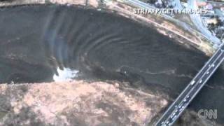 Japan Tsunami a Giant Wave crash the city [upl. by Ardnekahs]