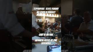 Teppanyaki JAPANESE RESTO food foodie foodlover foodblogger foodvlog foodshorts foodies [upl. by Olemrac223]