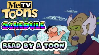 MeTV Toons Schedule Read by a Toon [upl. by Cilla536]