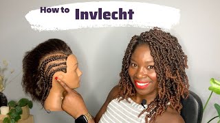 How to makkelijk INVLECHTEN ook voor beginners Natuurlijkkroeshaar Mychaira [upl. by Bondon655]