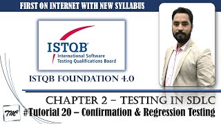 ISTQB FOUNDATION 40  Tutorial 20  Retesting  Confirmation Testing  Regression Testing  CTFL [upl. by Junius375]