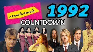 All the Songs from the 1992 MuchMusic Countdown [upl. by Rehpatsirhc]