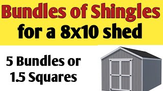 Asphalt shingles  How to start shingles  How many bundles of shingles do i need for a 8x10 shed [upl. by Sida86]