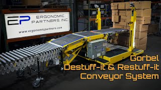 Gorbel DestuffIt and RestuffIt Conveyor System Demo [upl. by Eevets363]