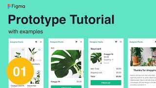 Figma prototype tutorial with examples 1 [upl. by Aletta]