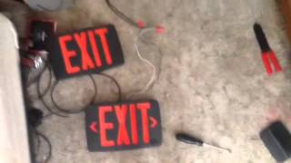 Review of the Lithonia EXIT Sign with BLACK housing [upl. by Mis]