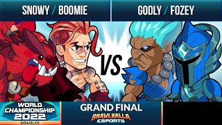 Snowy amp Boomie vs Godly amp Fozey  Grand Final  Brawlhalla World Championship 2022  2v2 [upl. by Quartas]