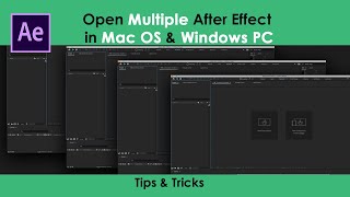 How to open Multiple After effect in Mac OS and Windows [upl. by Jadda]