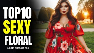 Top 10 Floral ALine Dresses for PlusSize Women  Trendy Styles for All Occasions [upl. by Pincince]