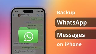 4 Ways How to Backup WhatsApp Messages on iPhone  PC amp Mac [upl. by Etteinotna]