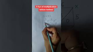 Lattice method✅maths shorts [upl. by Juetta]