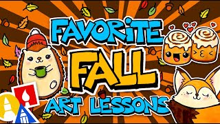 Favorite Fall Art Lessons For Kids  Art For Kids Hub [upl. by Inajna220]