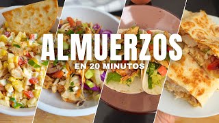 Almuerzos Saludables Rápidos y Ricos 🥑🌾🌱  20 minutos o menos [upl. by Eyt]