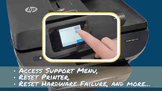 How To Reset HP ENVY Photo 7855 7858 Printer [upl. by Jacquette]