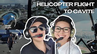 We took a helicopter to Cavite  Best flight ever [upl. by Nosylla]