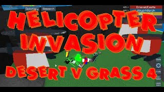 HELICOPTERS INVADE Desert V Grass 4 Map 4vs4 The Conquerors 3 Gameplay [upl. by Edobalo147]