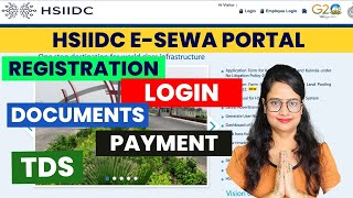 HSIIDC esewa portal Registration Documents Payment TDS  How to Register on HSIIDC esewa portal [upl. by Nuahsyt763]