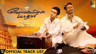 Velai Illa Pattadhaari  Official Track List amp Title Song Teaser [upl. by Ibrab]