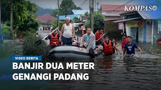 Hujan Deras Semalaman Kota Padang Dilanda Banjir dan Longsor [upl. by Namhar]