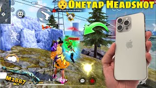 iphone 15 pro max 1 vs 4 free fire gameplay best one tap headshot most powerful A17 pro CPU [upl. by Nwatna]