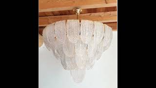 Murano glass mid century modern chandelier dlightchandeliercom italianlighting muranoglass [upl. by Geis823]