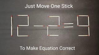 24 Mathstick puzzle To Increase your mind powerMaths puzzle To Increase your IQ level puzzlegame [upl. by Hamian]