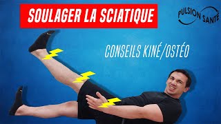 SOULAGER LES DOULEURS DE SCIATIQUE  EXERCICES ET CONSEILS KINÉ [upl. by Lexi795]