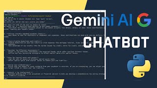 Create Your Own AI Chatbot With Google Gemini AI API Using Python [upl. by Leoj537]