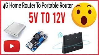 How To Make Home 4G Router To Portable Router Using Power Bank [upl. by Aay]