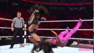 AJ Lee  Spinning Heel Kick To Naomi [upl. by Huntlee]