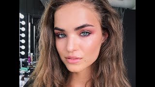 ROBIN HOLZKEN  ROSE TINTED EYE MODEL MAKEUP [upl. by Saunderson]