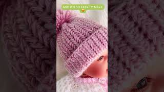 Easy baby hat pattern with measurements from preemie to adult size crochet shorts ganchillo [upl. by Matthia]