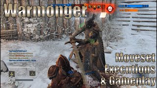 For Honor  Warmonger Moveset amp Gameplay  New Knight Vanguard [upl. by Wrigley276]