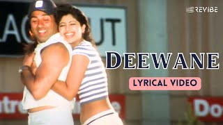 Deewane Official Lyric Video  Shaan Alka Yagnik  Sunny Deol Shilpa Shetty  Indian [upl. by Flore]