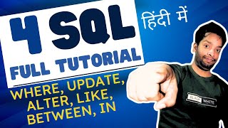 4 SQL WHERE UPDATE LIKE BETWEEN DELETE and ALTER in RealWorld Examples [upl. by Boar]