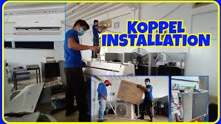 KOPPEL SUPER INVERTER III 25hp INSTALLATION koppel actechnician airtech [upl. by Rube]