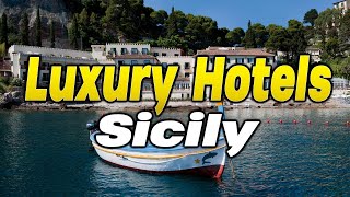 Top 5 Luxury Hotels Sicily [upl. by Shutz]