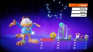 Garfield vs Ember and Jenny  Nickelodeon AllStar Brawl 2 [upl. by Krute]