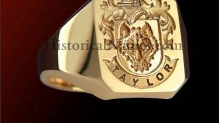 HistoricalNamescom  Family Crest Signet Rings [upl. by Constant]