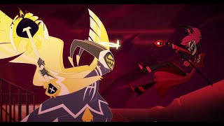 S1 E8 HAZBIN HOTEL  Alastor Vs Adam Entire Fight Scene [upl. by Bernita971]