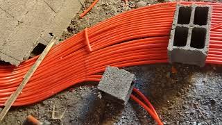 électricité bâtiment installation des canalisations tube orange ⚒️ [upl. by Arundel]