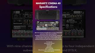 Marantz SR 7015 VS Marantz Cinema 40 Dolby Atmos AV Receivers New Improved Specifications [upl. by Weintrob891]