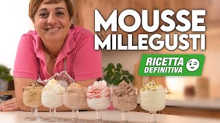 MOUSSE MILLE GUSTI Ricetta Definitiva 😉  Mousse al Caffè Cioccolato Pistacchio Nocciola ecc… [upl. by Arbmik]