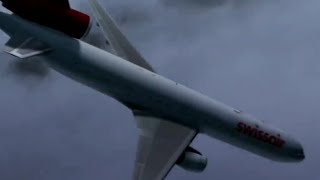 Swissair Flight 111  Crash Animation [upl. by Eille]